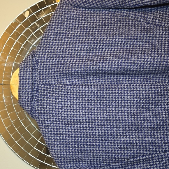  Lands' End Wool Houndstooth Crest Button Pocket Lined Jacket Blazer NWOT - Picture 7 of 14